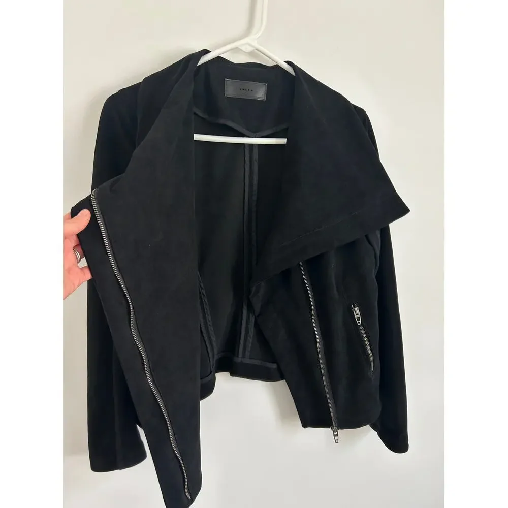 Blank NYC Legendary Faux Suede Jacket - Black - Medium